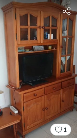 Mueble de Salón Rústico de Madera