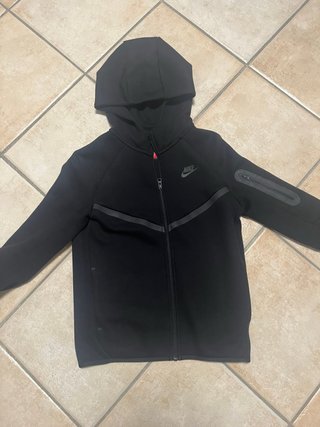 Felpa Nike Tech Fleece nera TAGLIA L DA BAMBINO