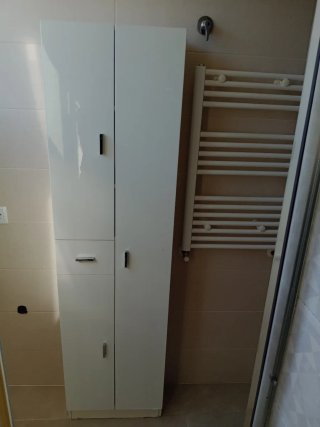 Armario Auxiliar de Baño Blanco