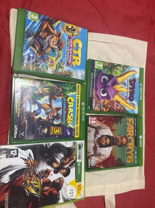 Lote de 5 Videojuegos para Xbox