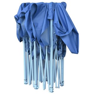 Cortina plegable Azul Acero Verniciato in Polvere