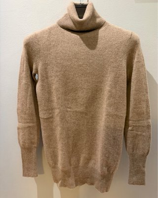 Jersey 100% cashmere de cuello alto Zara beige