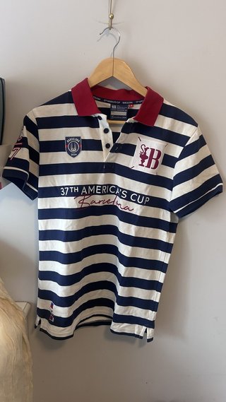 Polo de rayas America's Cup Barcelona 2024