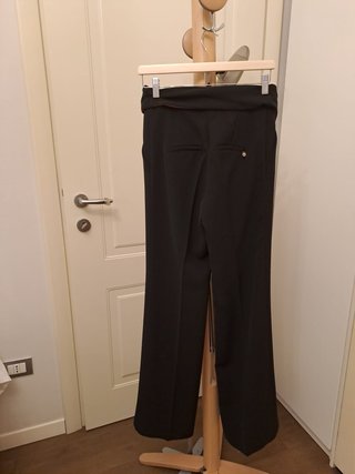 Pantaloni Wide Leg AnnaRita N Neri Tg 40