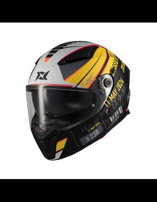 Casco Axxis Panther Passenger Negro Amarillo