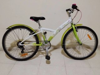 Bicicleta Infantil Blanca y Verde b Twin 24'