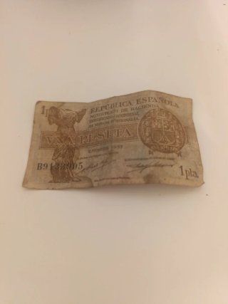 Billete de 1 Peseta República Española 1937