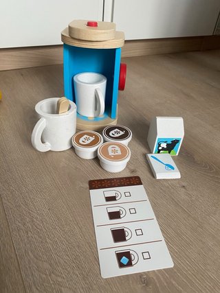 Set de Cafetera de Juguete en Madera