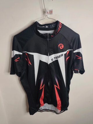Maglia ciclismo X-Tiger nera e rossa