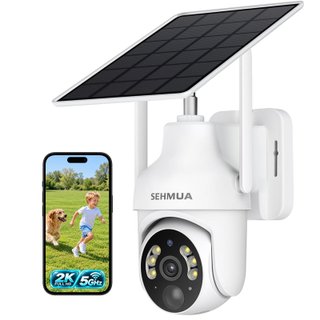 Cámara de Seguridad Solar SEHMUA 2K WiFi