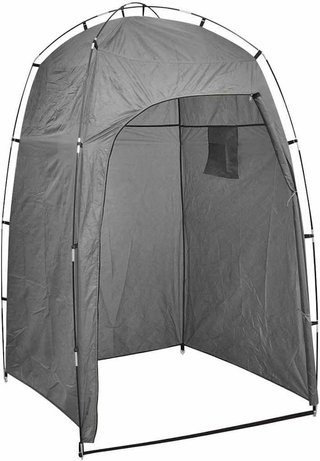 Tienda ducha WC vestidor plegable gris con bolsa - camping playa