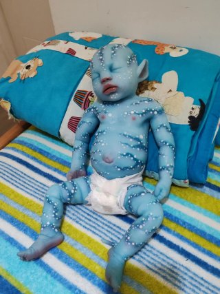 Muñeco Bebé Avatar de Silicona