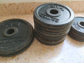 Discos de pesas Domyos 2x2kg y 8x1kg