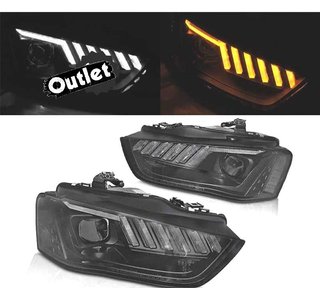 EV FAROS AUDI A4 B8 12-15 XENON + LED DINÁMICO NEGRO R01214