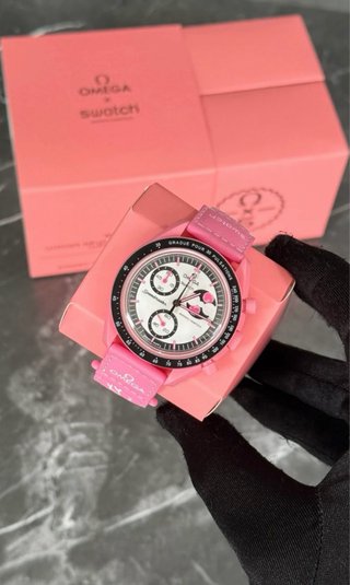 Reloj Omega x Swatch MoonSwatch Rosa