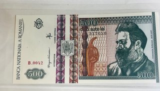 Rumania 500 lei 1992 billete antiguo
