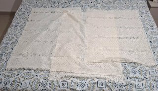 Set di 3 Tende Bianche Traforate