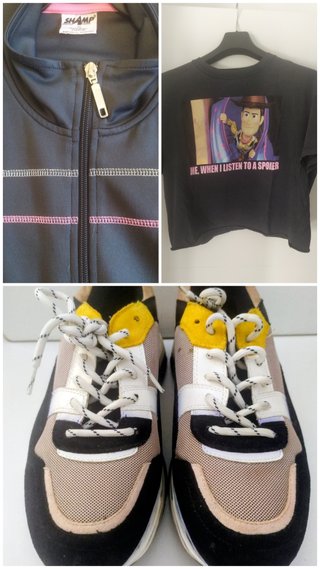 Set di abbigliamento e calzature sportive