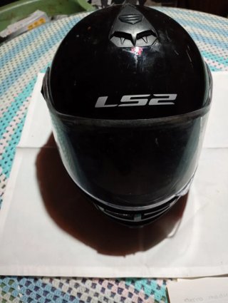Casco Moto Modular LS2 Negro