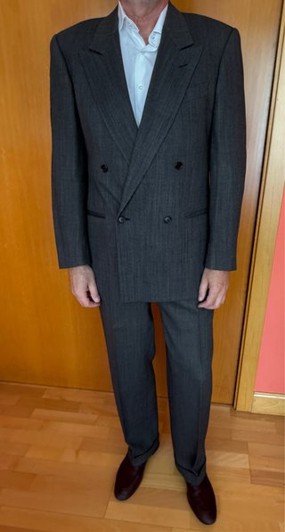 Traje Valentino Cruzado Gris