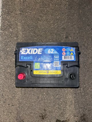 Batería Exide Excell 62Ah 12V