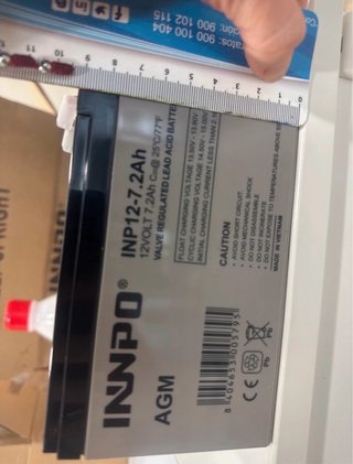 3 Baterías AGM INNPO 12V 7.2Ah