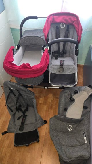 Carrito Bugaboo con capazo y silla