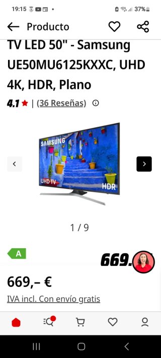 TV Samsung 50 4K UHD