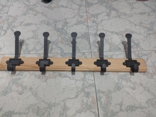 Perchero de Pared Madera y Metal