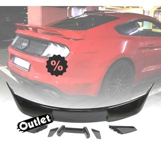 EV ALERÓN SPOILER PARA FORD MUSTANG 15-19 LOOK GT500 NEGRO