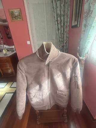 Chaqueta Tipo Piel Marrón Talla XL Nueva