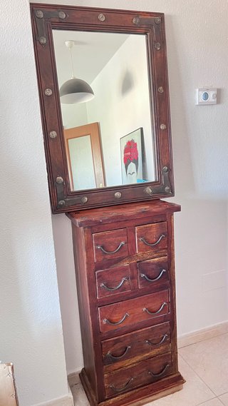Conjunto Rústico de Madera Maciza