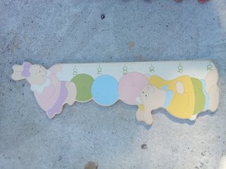 Metro da parete in legno per bambini