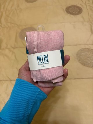 Calzamaglia neonata Melby rosa