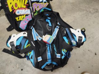 Zaino per pattini nero per bambini