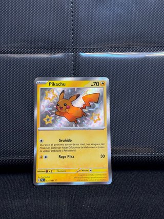 Carta Pokémon Pikachu Shiny Paf 131/091 español