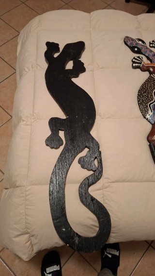 Decorazione da parete a forma di geco