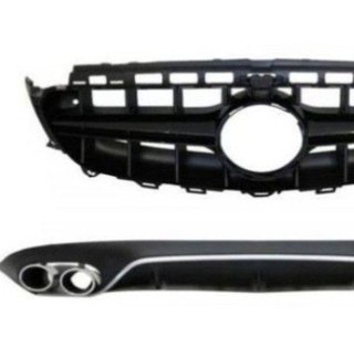 Pack Parrilla + Difusor trasero look E53 AMG para