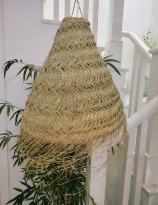 Lámpara Esparto Natural Estilo Boho