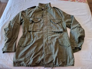Abrigo Estilo Militar Verde Oliva Vintage