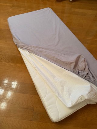 Cuna de Madera 60x120 cm y Colchón IKEA