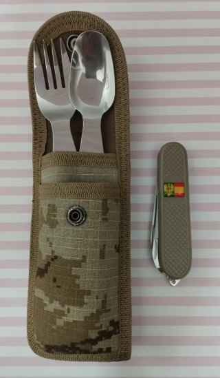 OFERTA SET CUBIERTOS CAMPAÑA EJ. TIERRA CAMO PIXEL