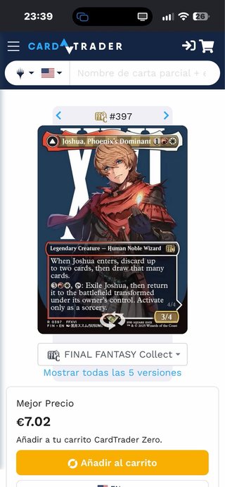 Carta Joshua, Phoenix's Dominant (FFXVI)
