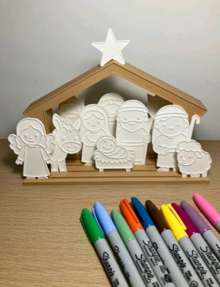 Presépio Original para Colorir
