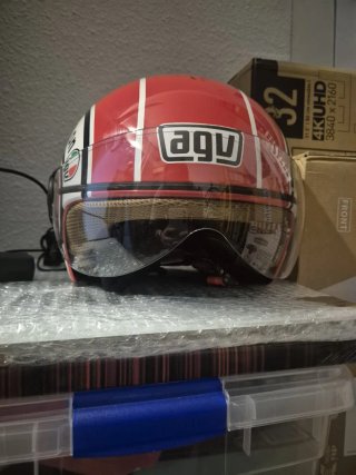 Casco Jet AGV Rojo