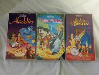 3 Películas Disney VHS: Los Clásicos