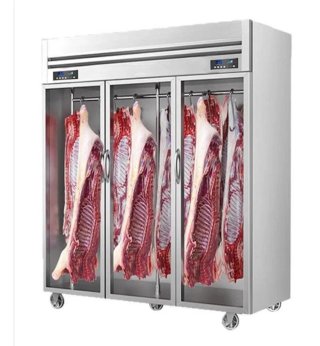 Nevera expositora de carne de acero
