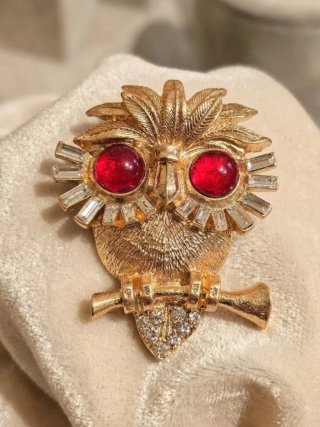Spilla vintage Trifari gufo per donna