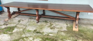 Mesa maciza Rústica de Pino 4,50m