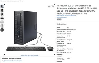 Computer desktop HP ProDesk 600 G1 SFF
